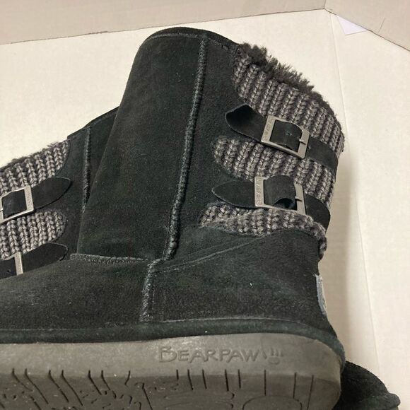 BEARPAW, women’s Boshie boots, Sz 11,Black, suede - Picture 4 of 12